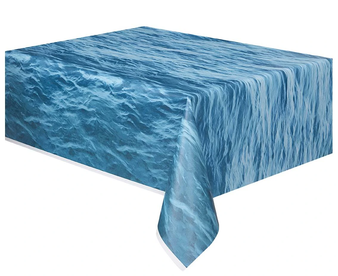 Plastic table cloth Ocean waves, 1,37 x 2,74 m