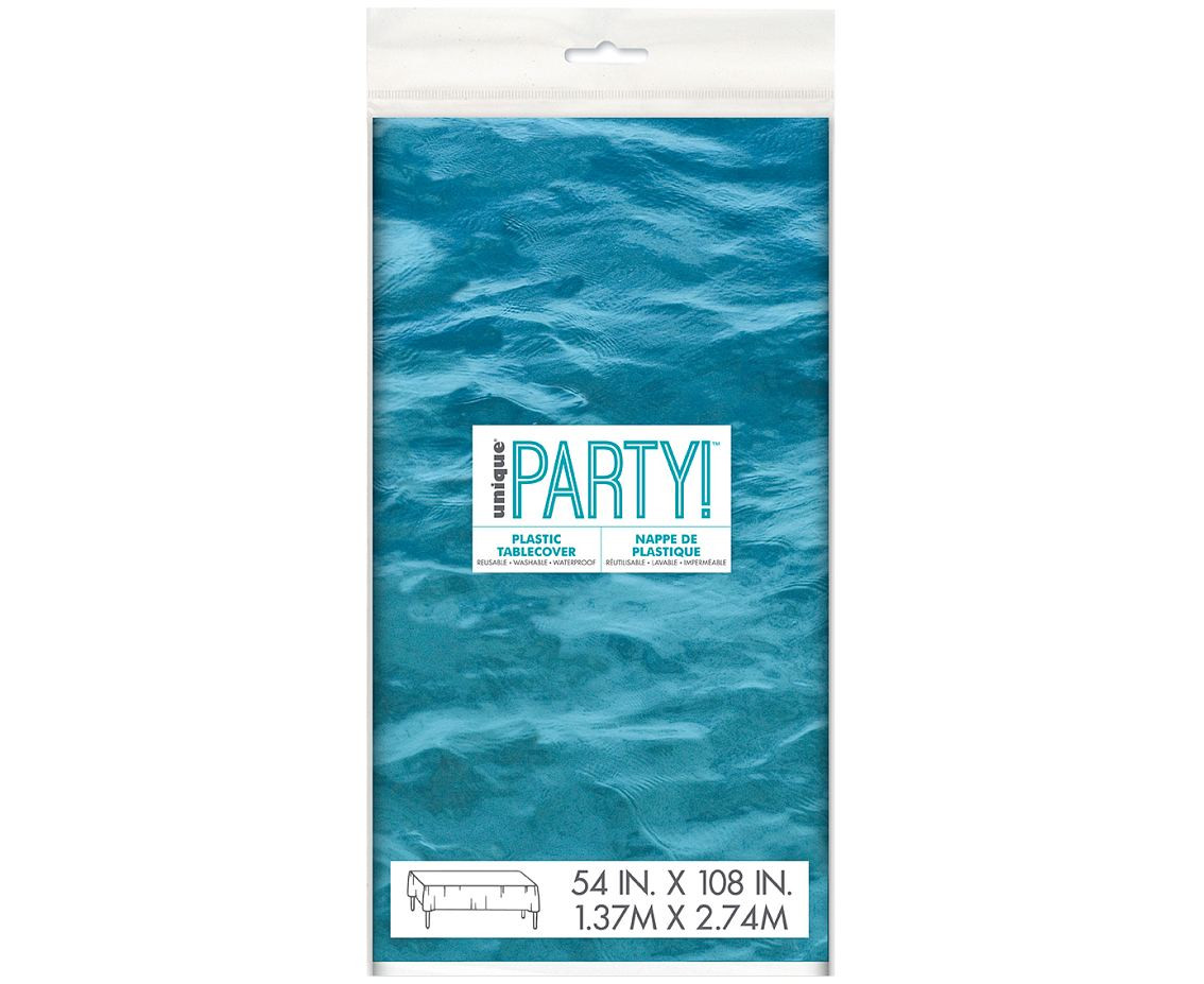 Plastic table cloth Ocean waves, 1,37 x 2,74 m