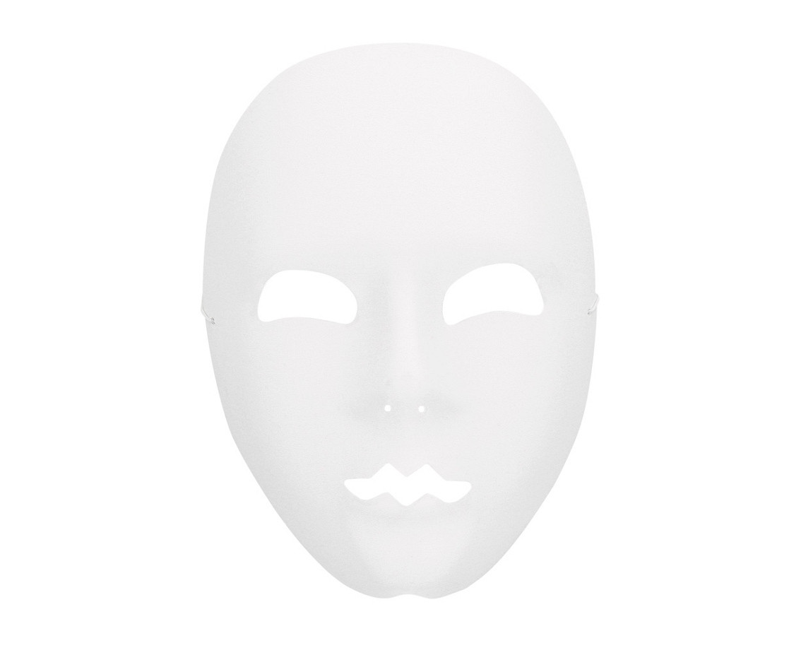 Face mask Mime white