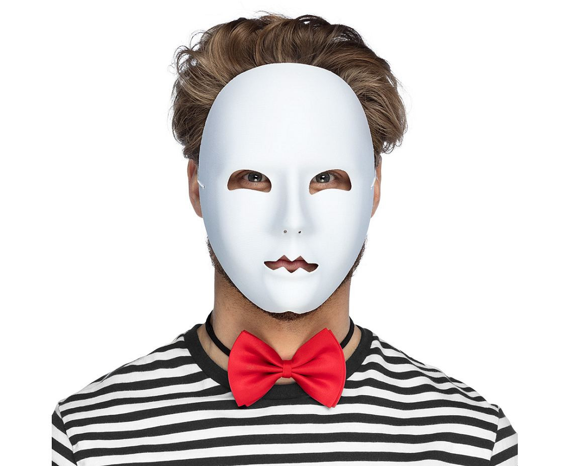 Face mask Mime white