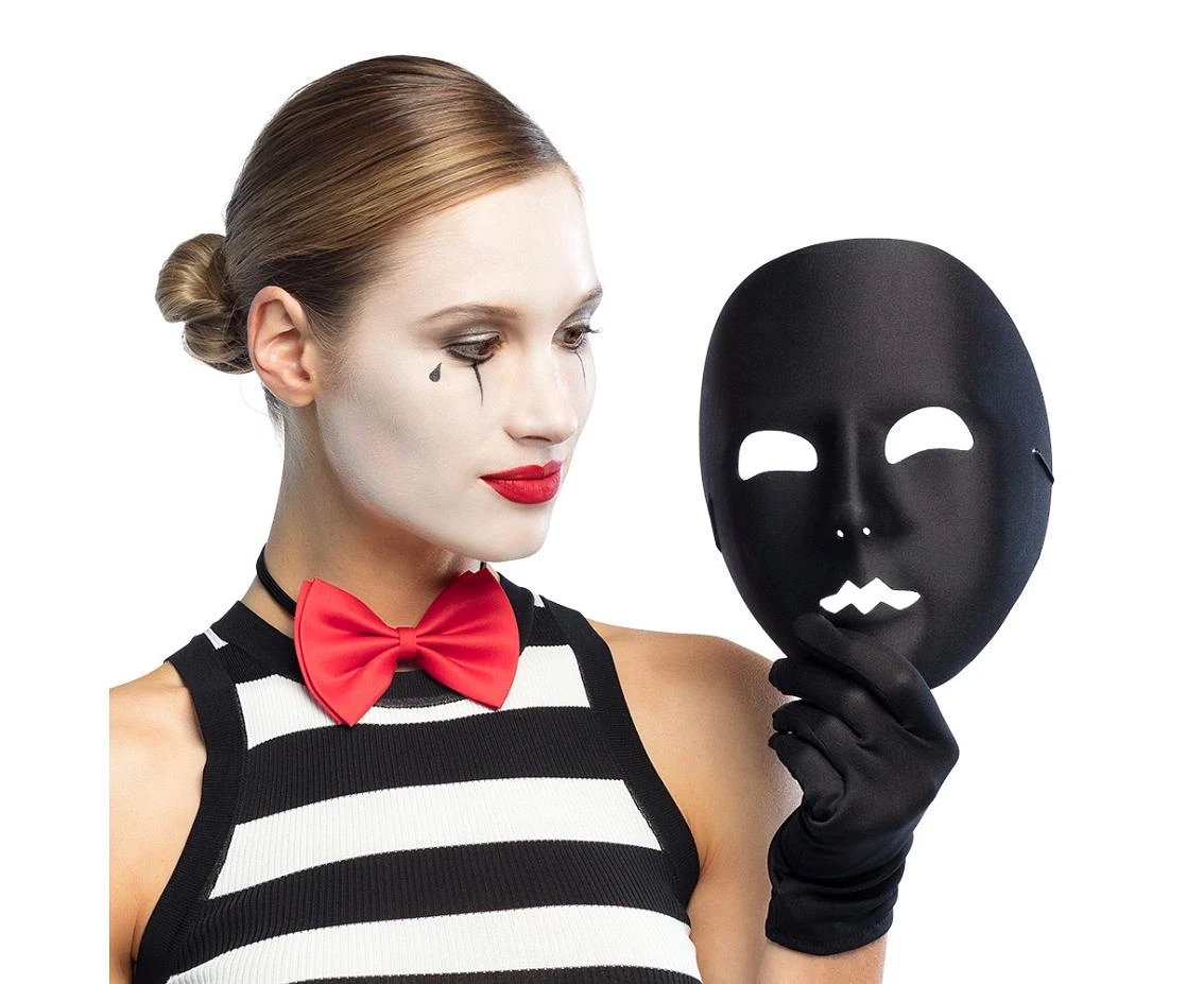 Face mask Mime black