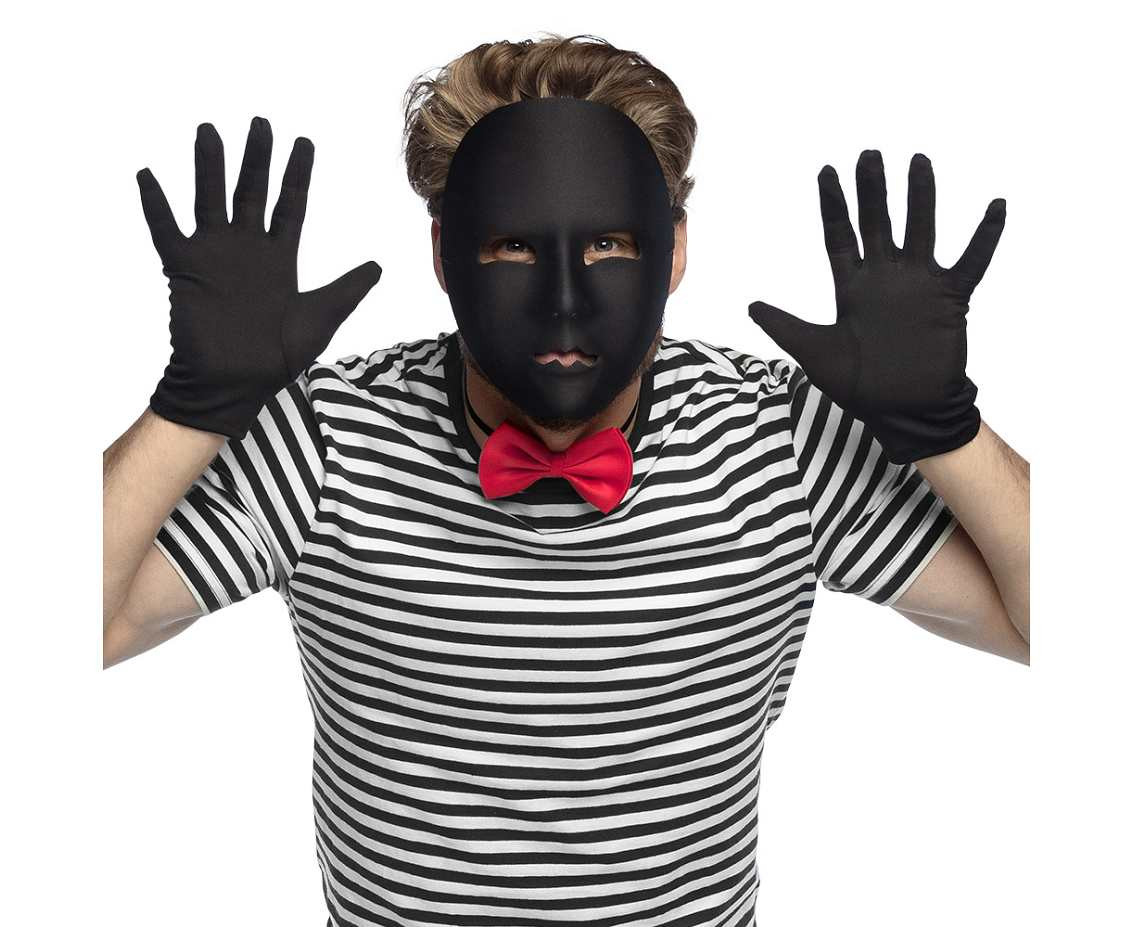 Face mask Mime black