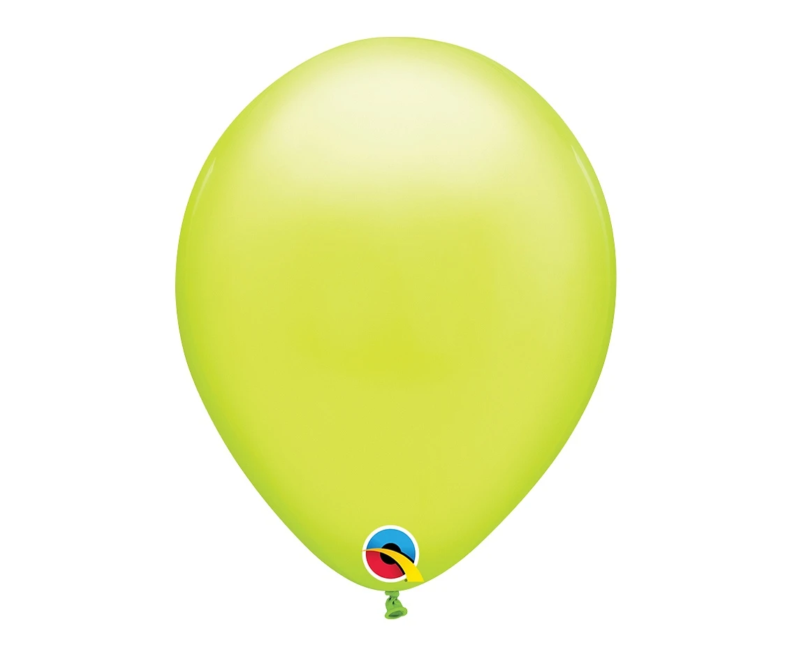 Balloons Anagram 5", RND QX chartreuse, 100pcs EOL