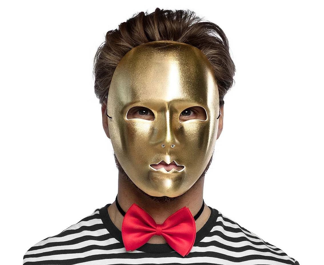 Face mask Mime gold