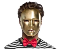 Face mask Mime gold