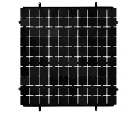 Decorative black panel, black background, 30x30 cm / 100 squares