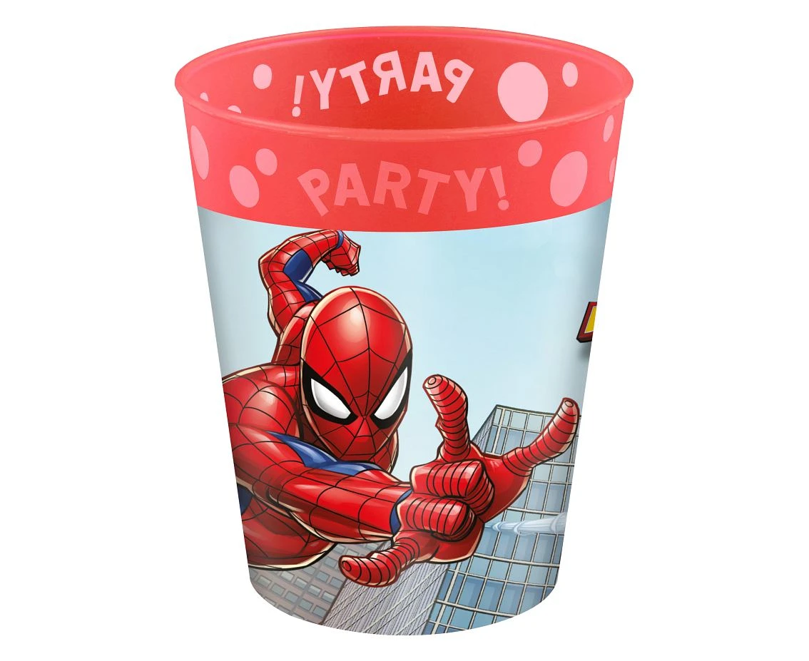 Reusable Party cup, Spiderman Fighter Decorata Party, 250ml, 1 pc EOL