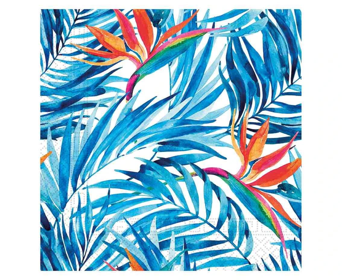 Paper napkins Tropical Flowers Decorata, rozm. 33x33 cm, 20 pcs