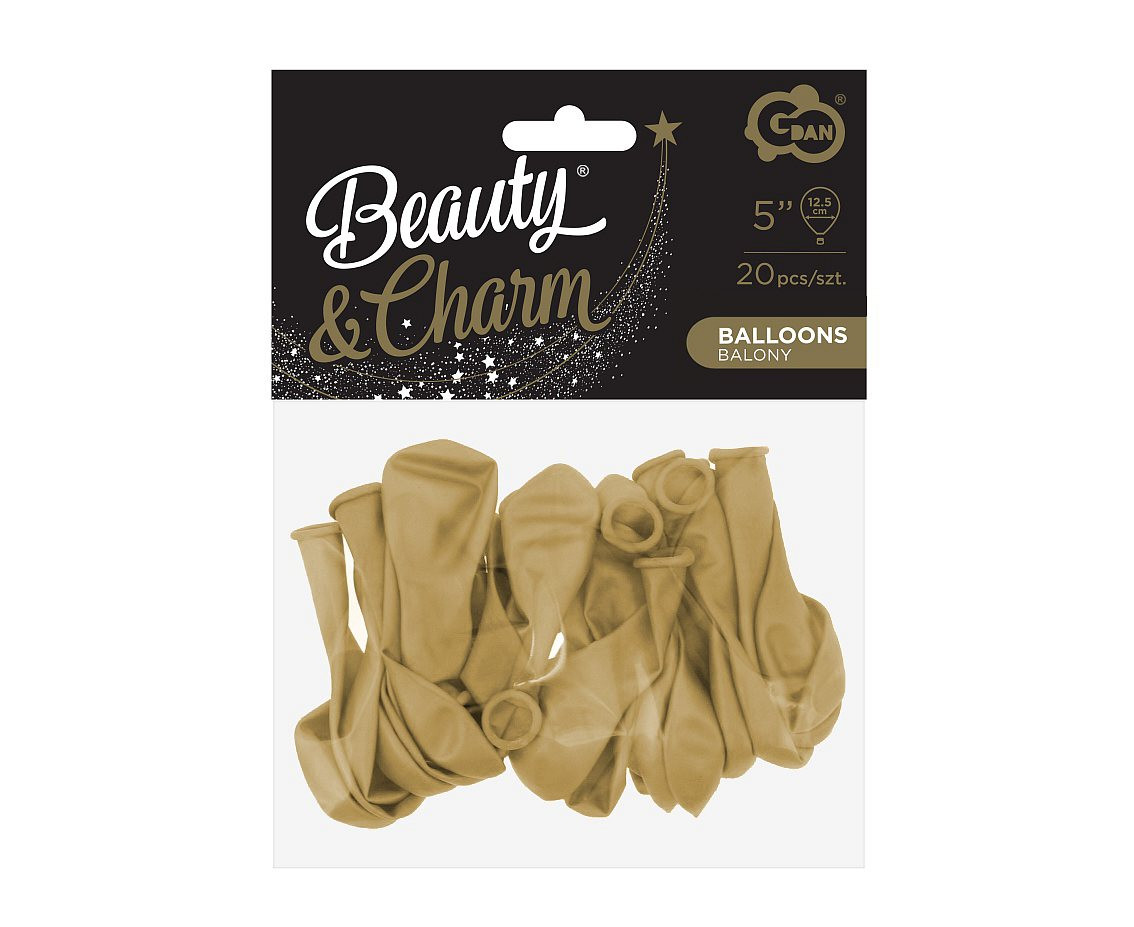 Balloons B&C 5", platinum champagne, 20pcs