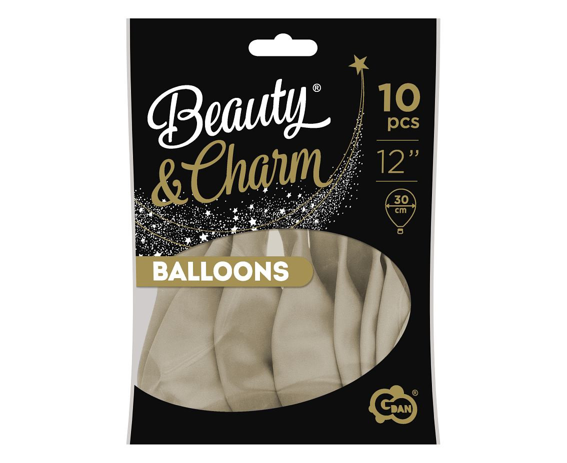 Balloons B&C 12", pastel sand, 10pcs