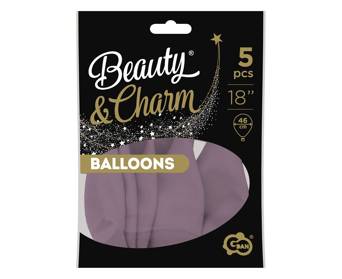 Balloons B&C 18", pastel canyon rose, 5pcs