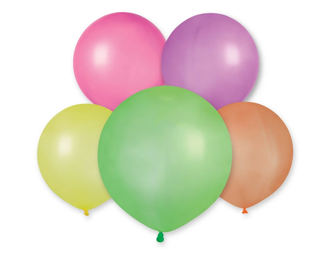 Balloons Gemar 19", pastel fluor mix, 25pcs