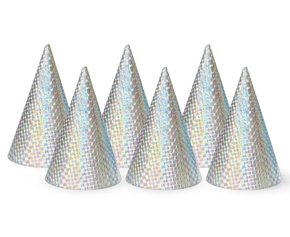 Holo Caps silver, 6 pcs