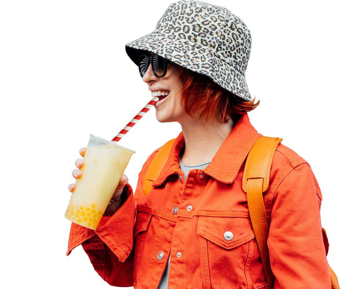 Paper Bubble Tea Straws, mix colors, 100 pcs