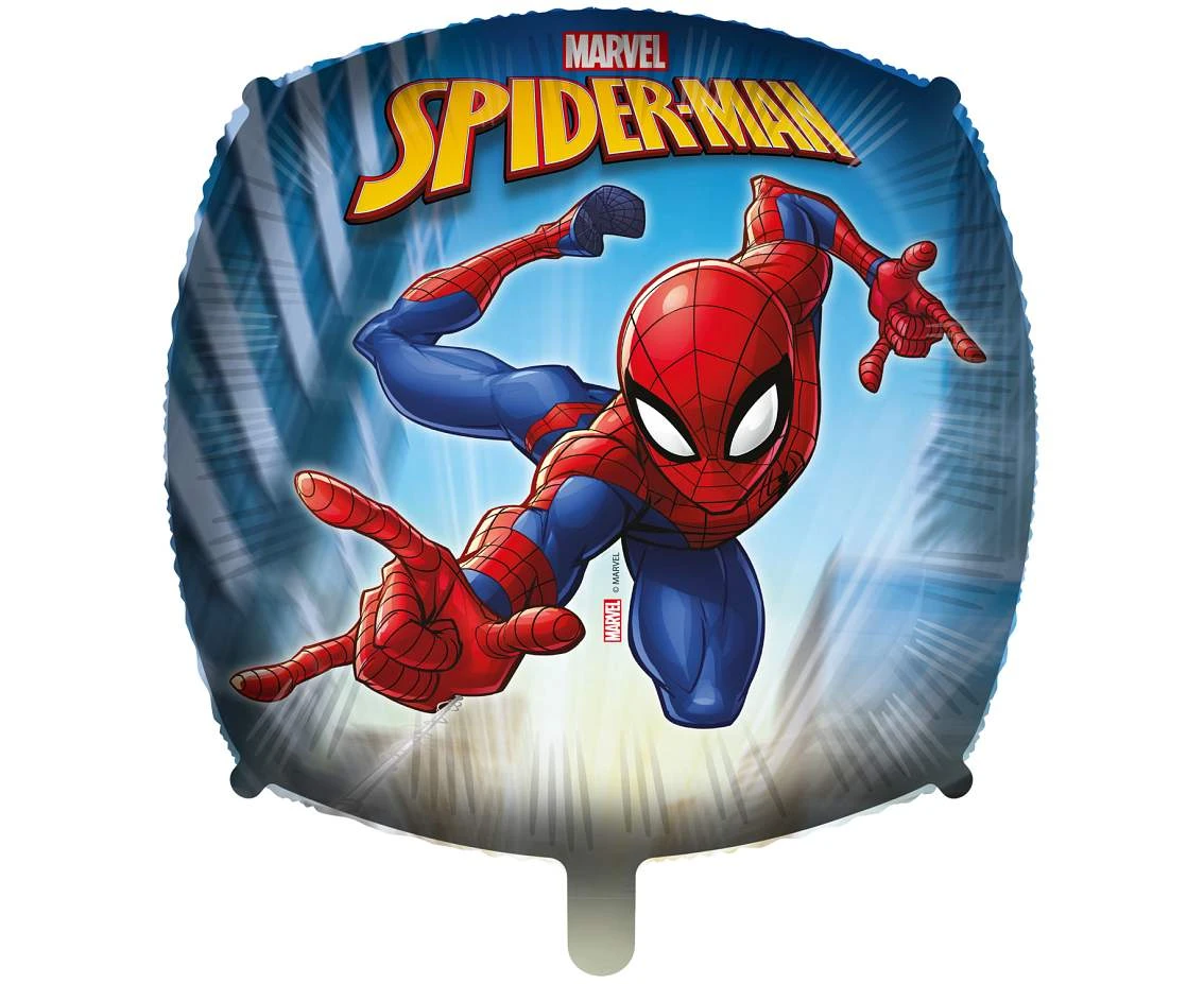 Foil Balloon SQR Spiderman Marvell, 46 cm. 1 pc