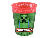 Reusable Party cup 250ml MINECRAFT MOJANGL, 1 pc EOL