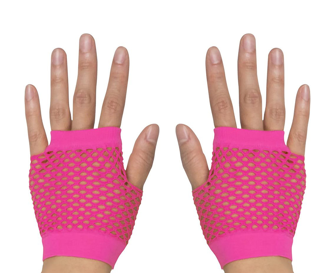Gloves wrist New York neon pink