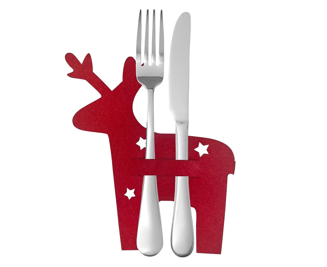 Cutlery holder Reindeer, 14,5x18cm, 4pcs