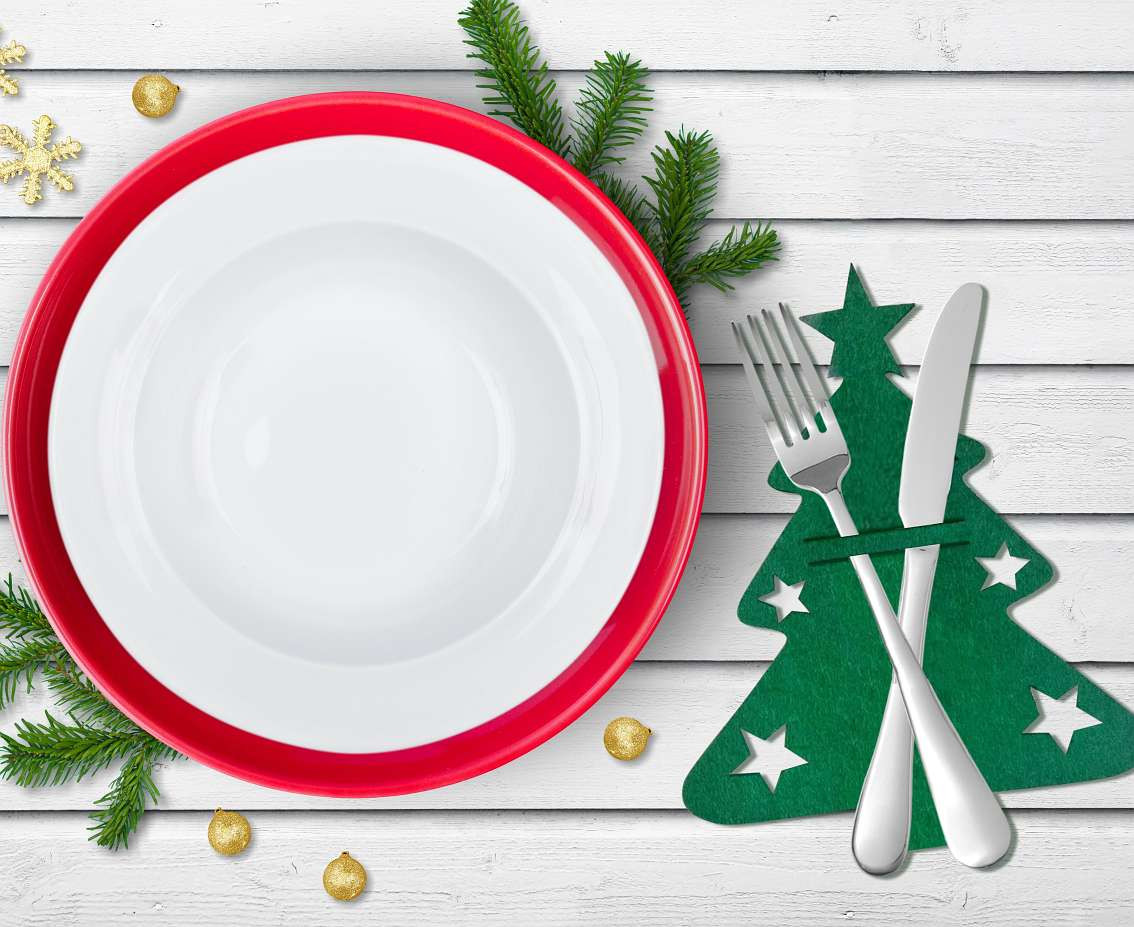 Cutlery holder Christmas tree, 16,5x20,5cm, 4pcs