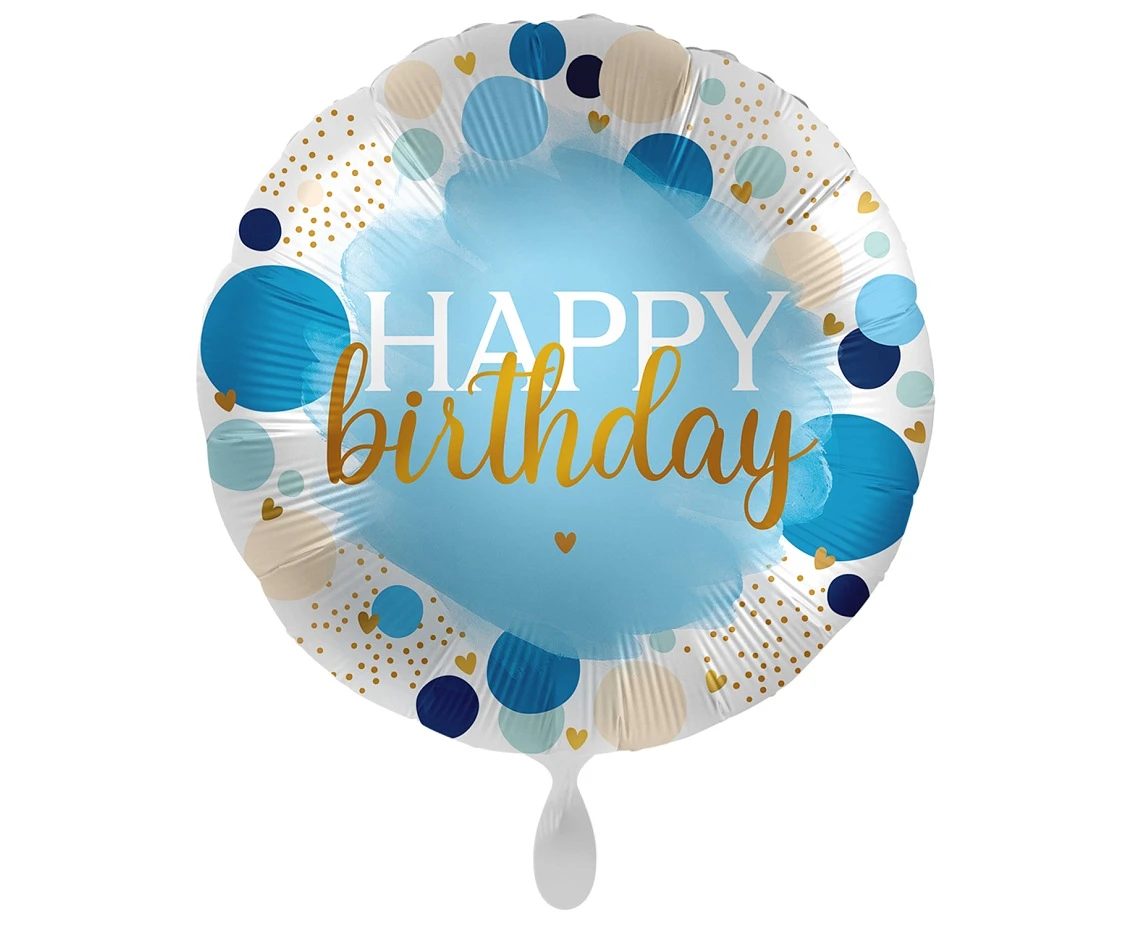 Foil Balloon Lucky Birthday S40,45 cm packed EOL
