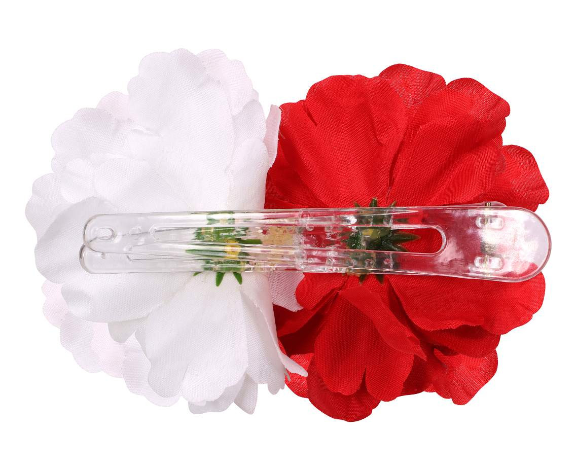 Hairpin,big ,red and white