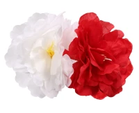 Hairpin,big ,red and white