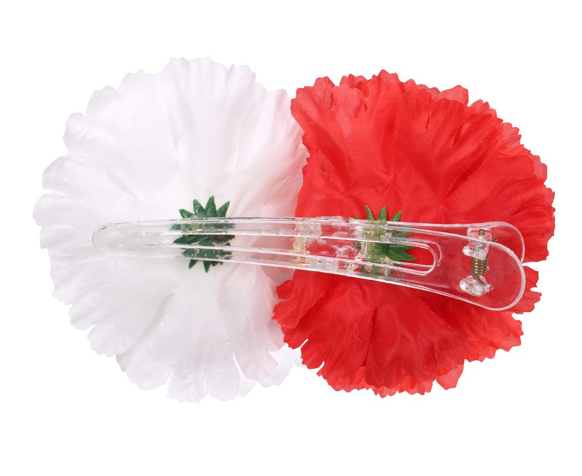 Hairpin, big, red and white