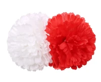 Hairpin, big, red and white