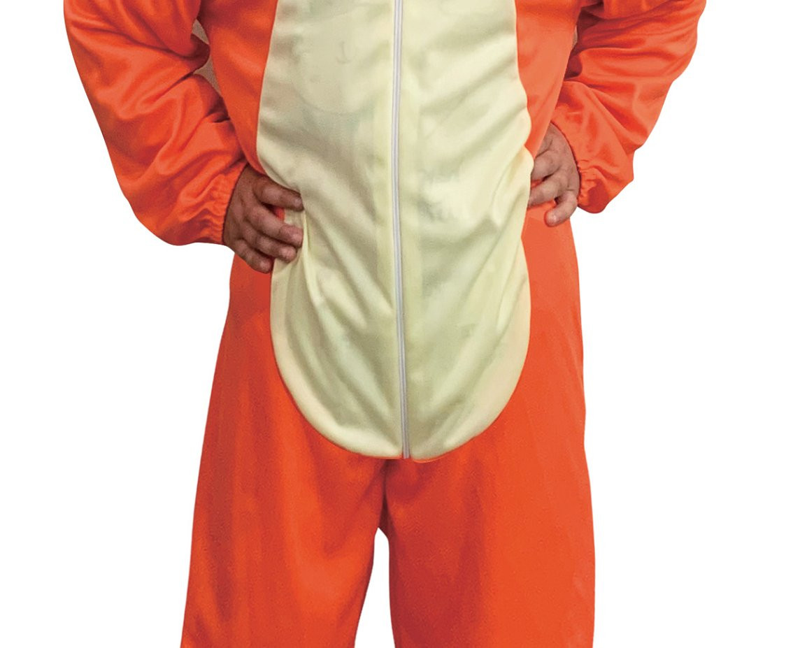 Fox costume for kids ( hooded jumpsuit), size 92/104 cm