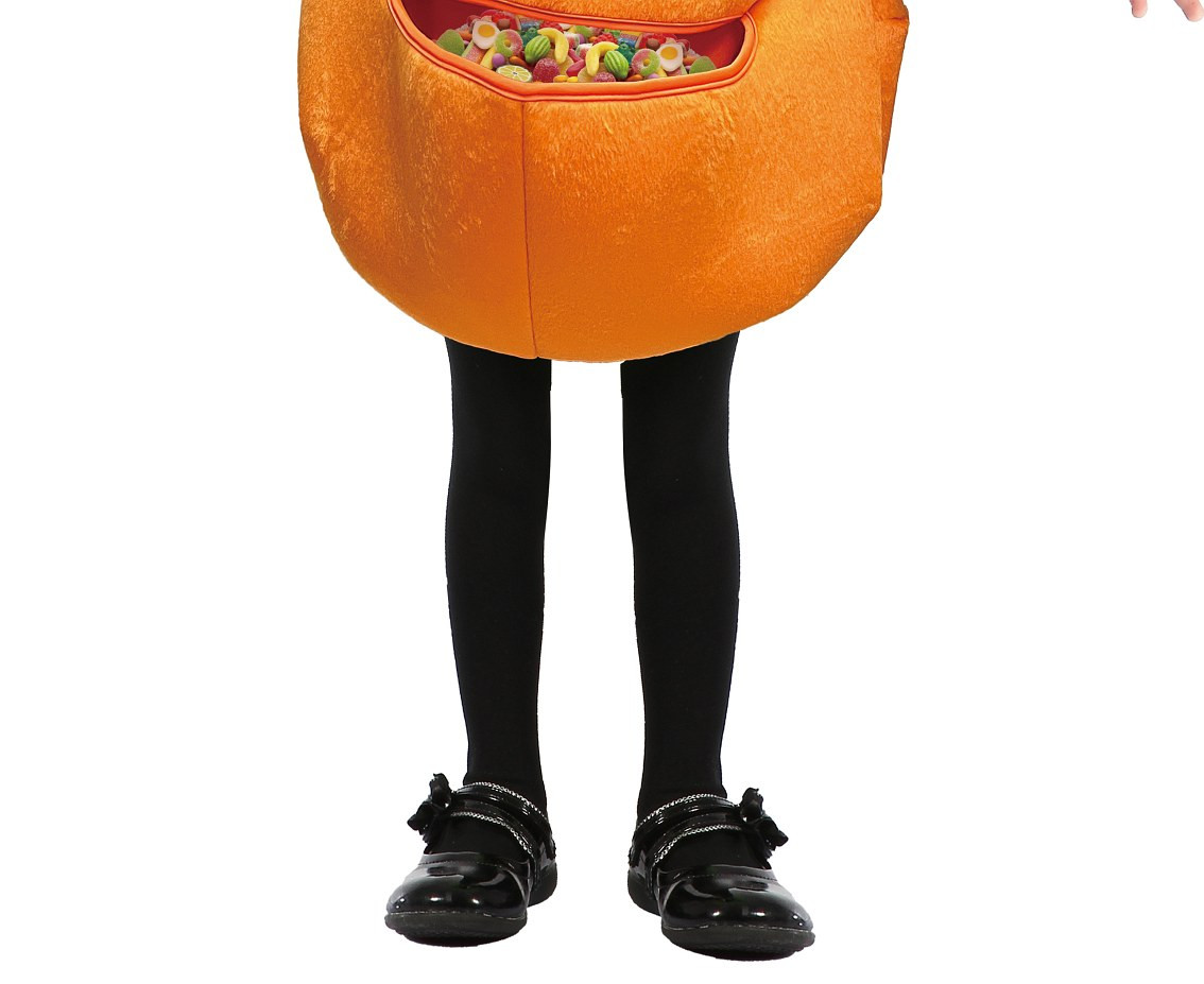 Pumpkin costume for kids (Jumpsuit with candy bag) , size 92/104 cm