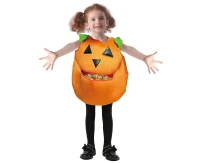 Pumpkin costume for kids (Jumpsuit with candy bag) , size 92/104 cm