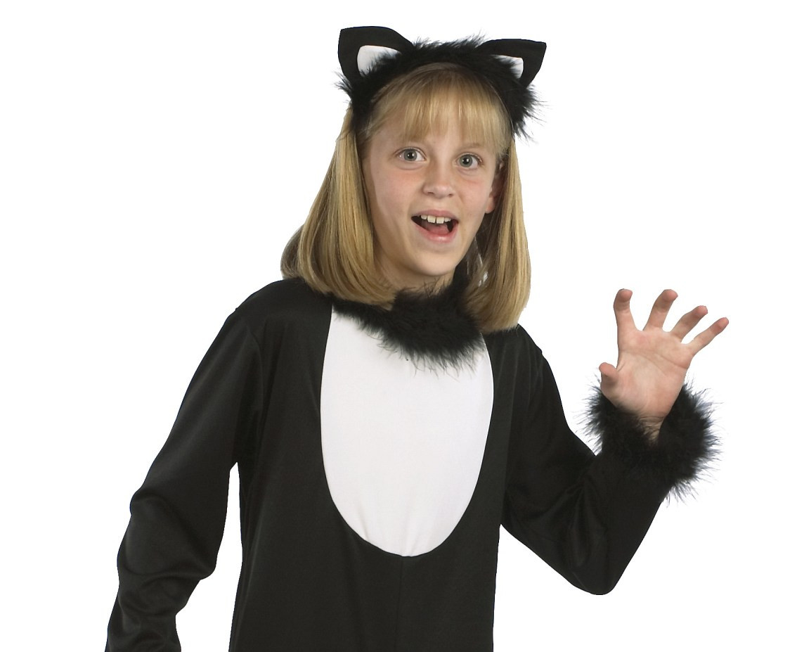 Cat role-play set for kids (Jumpsuit,headband), size 120/130 cm
