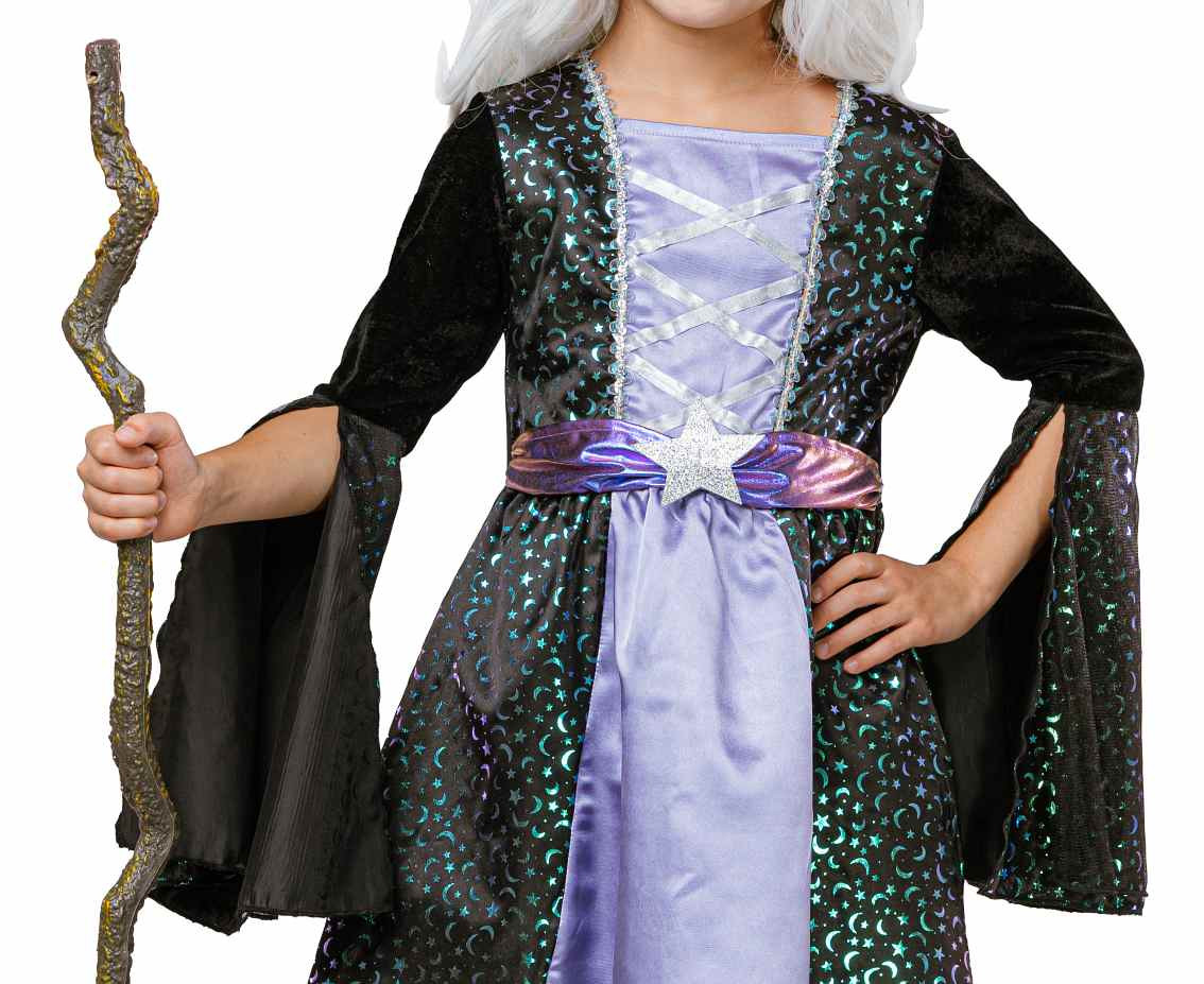 Celestial Witch role-play set for kids (dress,hat), size 110/120 cm EOL