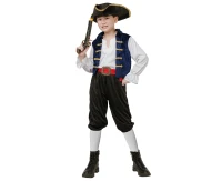 Boy Pirate role-play set for kids (hat, top, belt, pants), size 120/130 cm