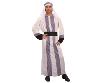 Arab Sheik role-play set for adult (headpiece,robe,belt), one size