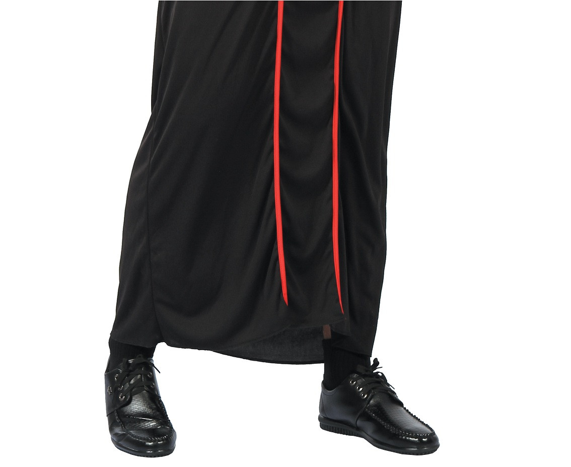 Priest role-play set for adult (robe with cape, hat, belt), one size