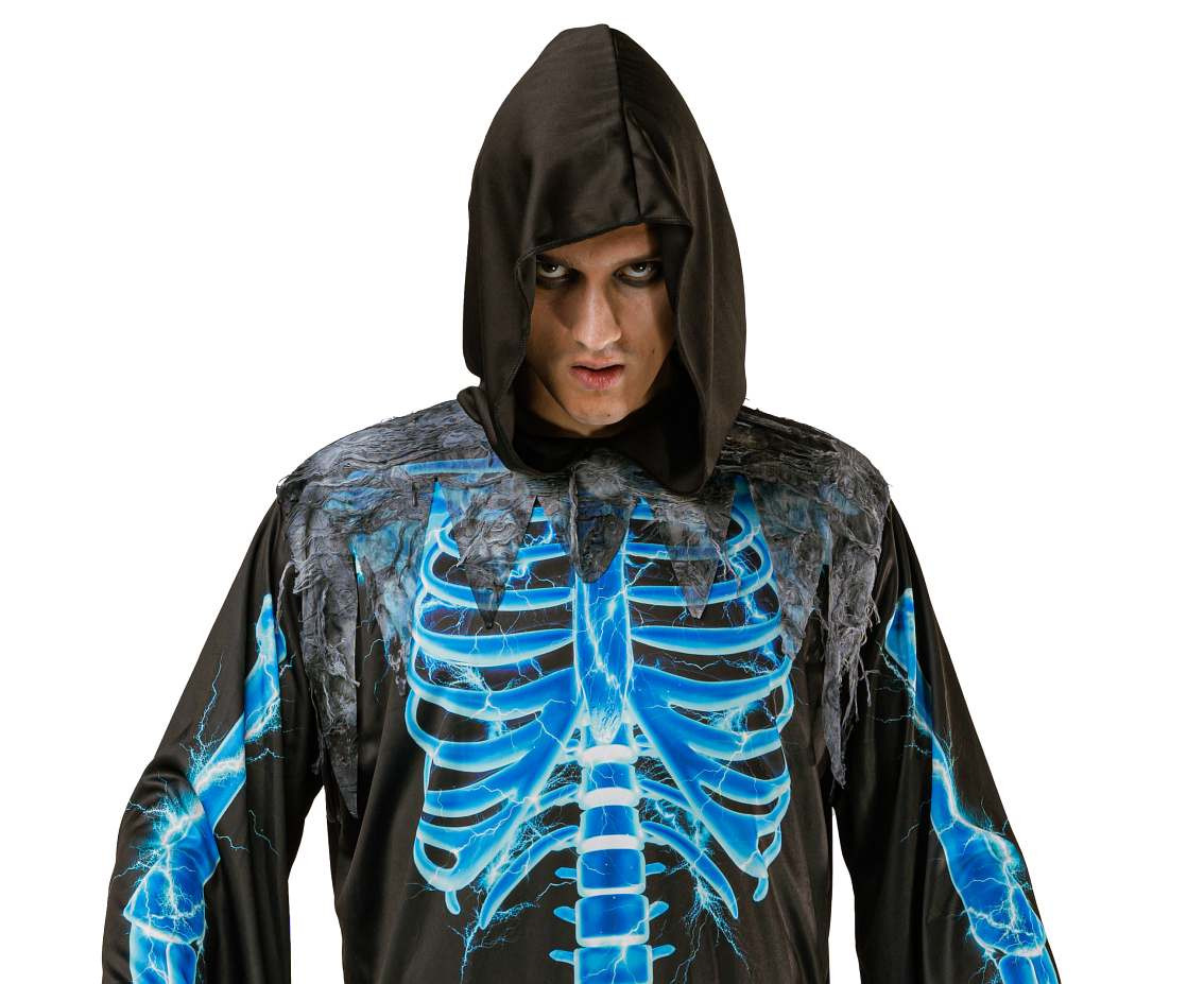 Grim Skeleton costume for adult (hooded robe), one size