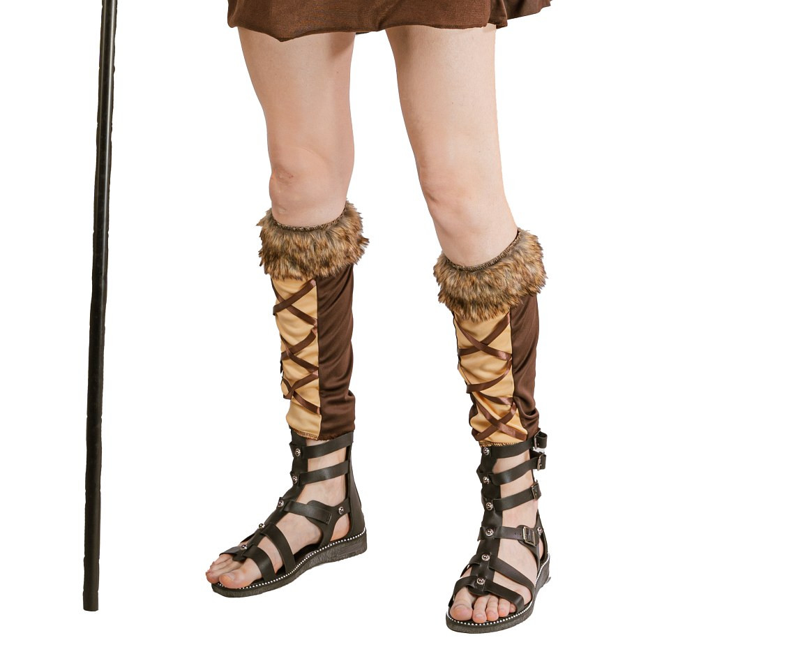 Viking Lady role-play set for adult (dress with attached cape, cuffs, leg guards), size S
