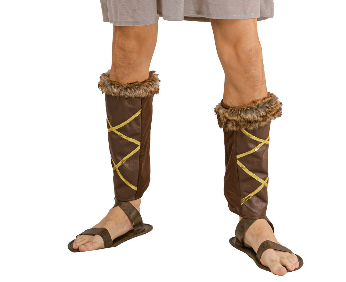 Viking warrior role-play set for adult (Cape, shirt, skirt, belt, arm and leg guards), size S