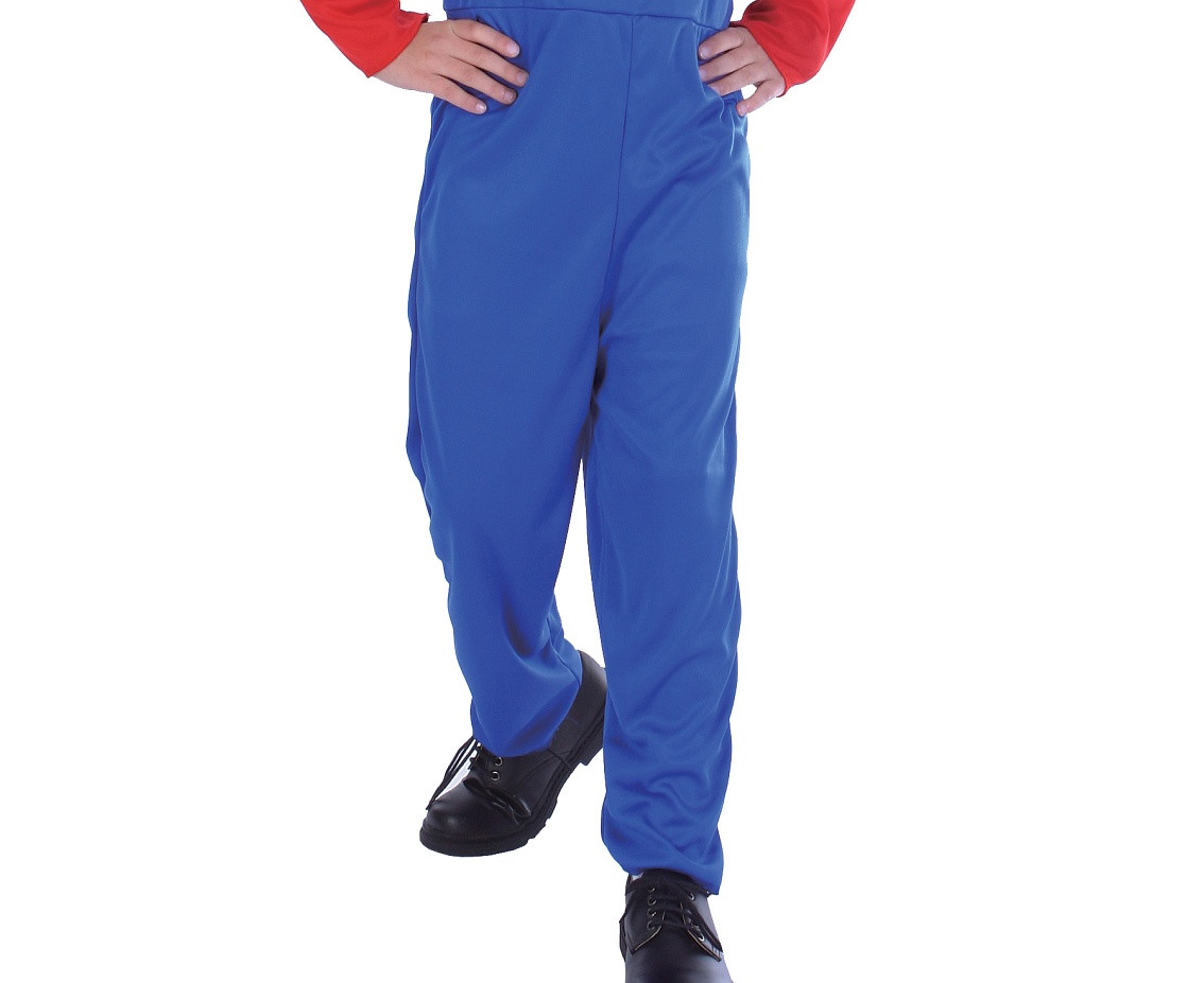Happy Plumber role-play set for kids (jumpsuit, hat), size 130/140 cm