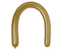 Balloons Gemar, modelling balloon, shiny gold, 50pcs