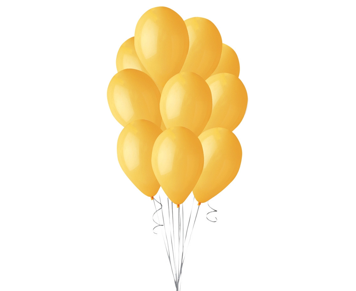 Balloons Gemar 10", pastel premium pastel mango yellow, 10pcs