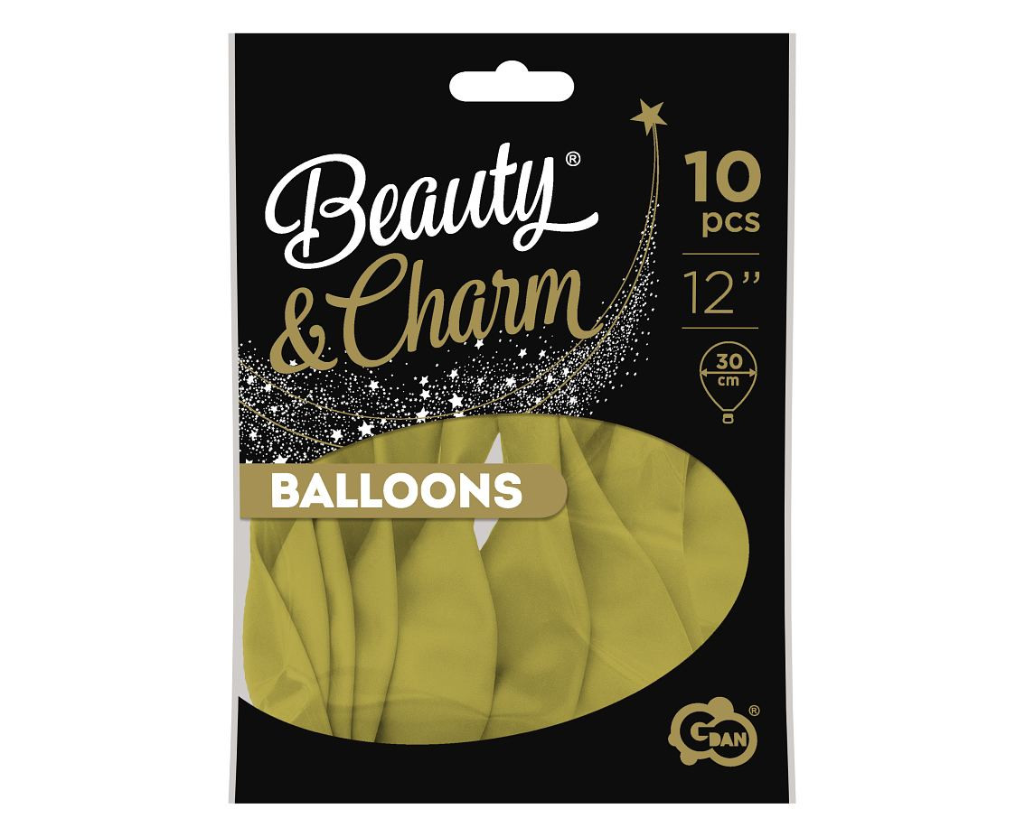 Balloons B&C 12", pastel olive, 10pcs