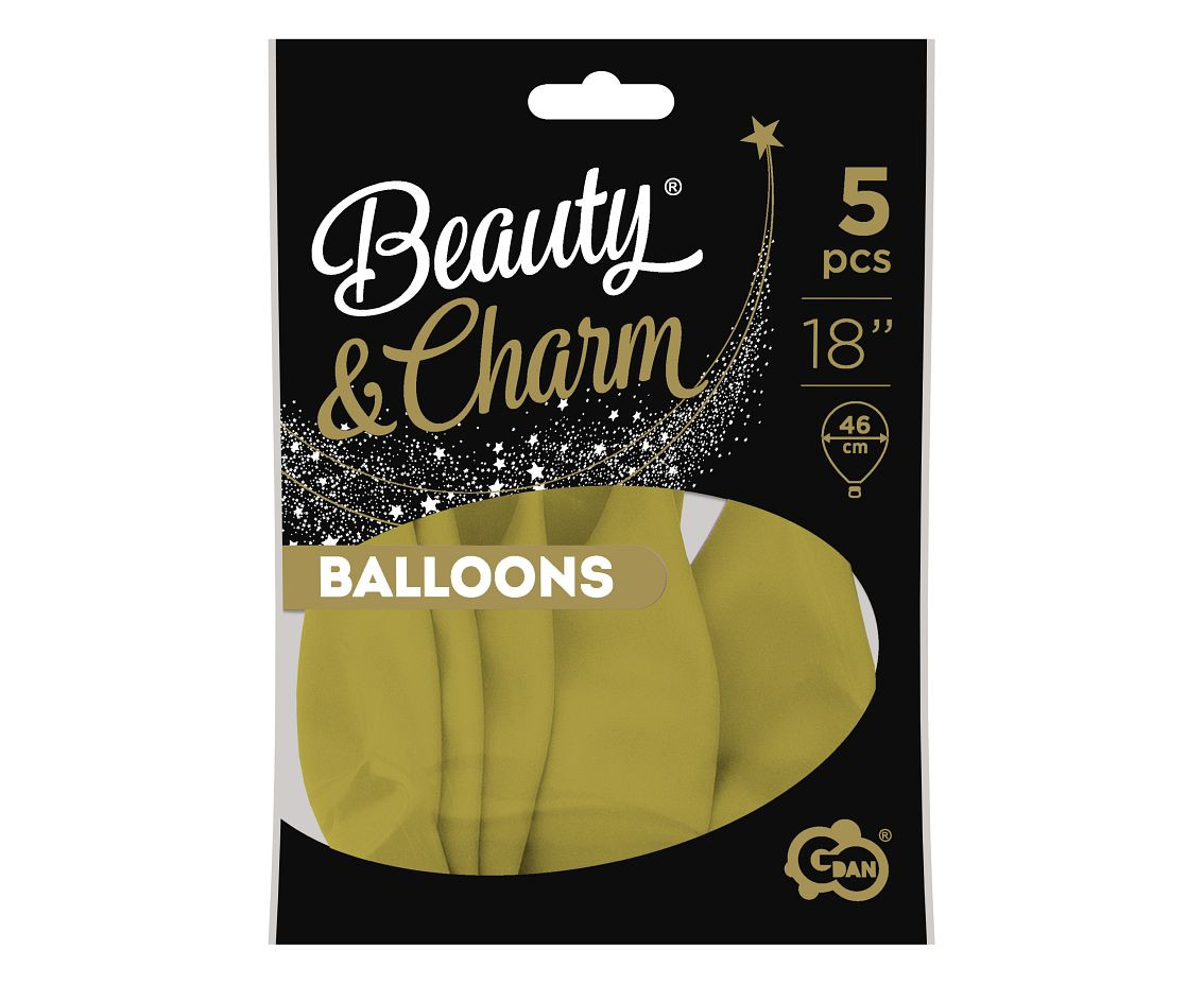 Balloons B&C 18", pastel olive 46cm, 5pcs