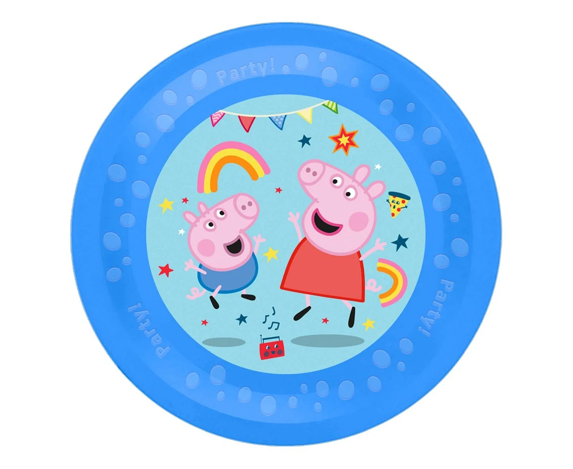 Reusable Plate 21cm Peppa Pig Decorata Party (Hasbro), 1 pc EOL