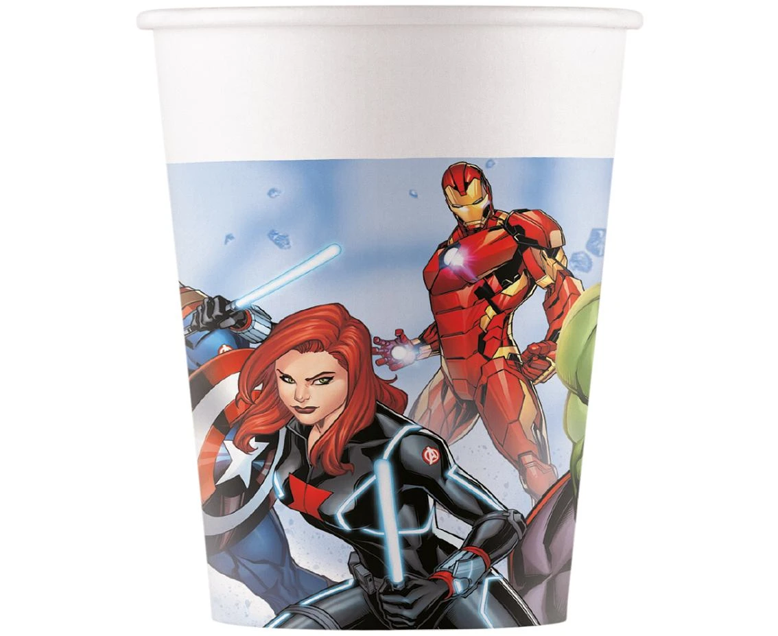Paper cups Avengers Infinity Stones Marvel, 200ml, 8 pcs (FSC) EOL