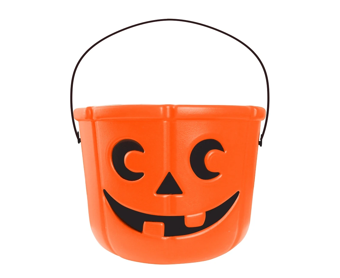 Smiling Pumpkin Bucket 18 x14 cm