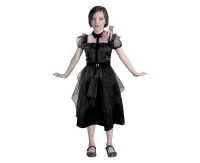 Gothic Prom role-play set for kids (black dress with belt), size 120/130 cm
