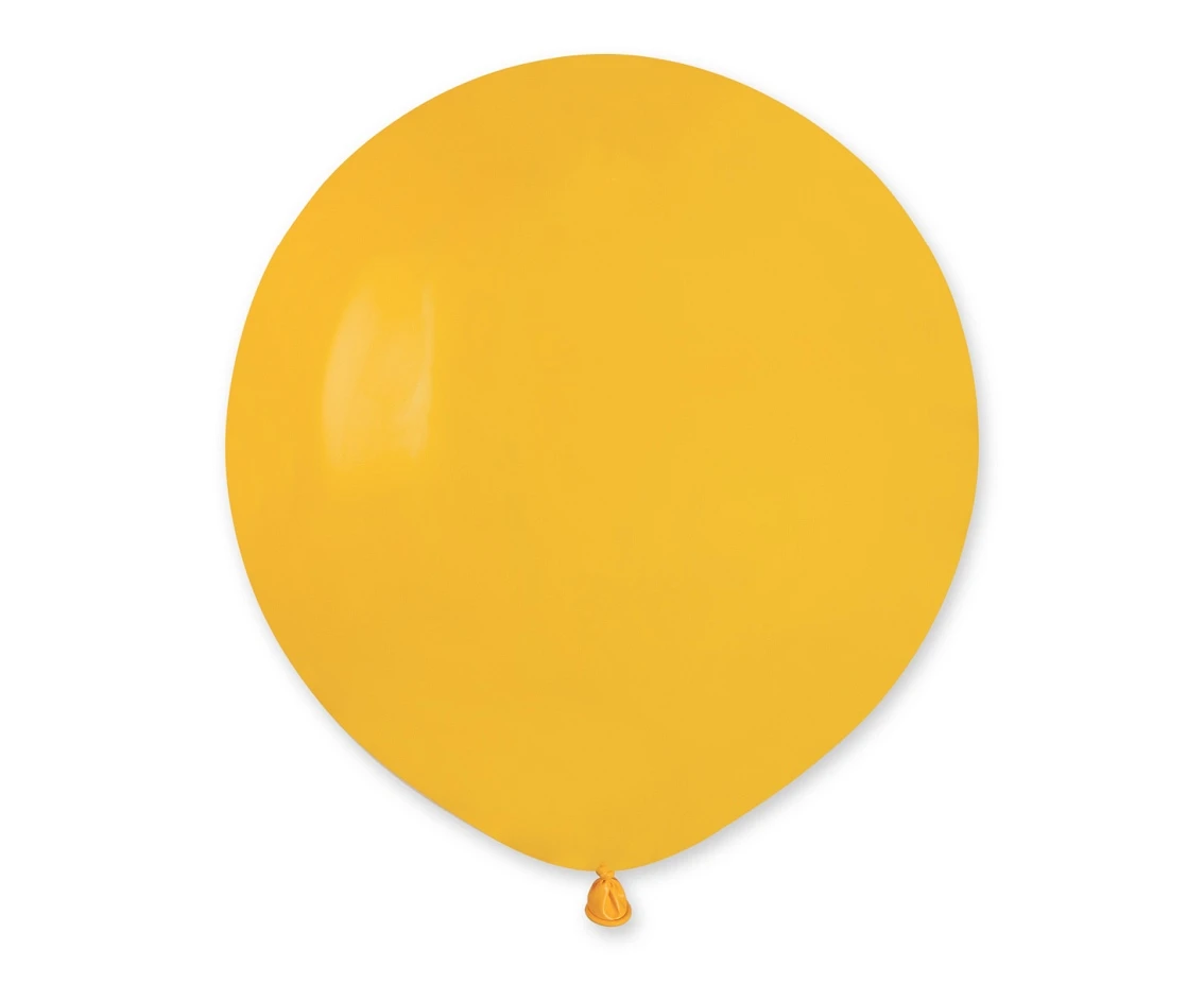 Balloons Gemar 19", pastel mango yellow, 25pcs