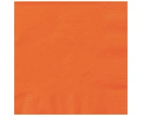 Paper napkins, orange, 20 pcs